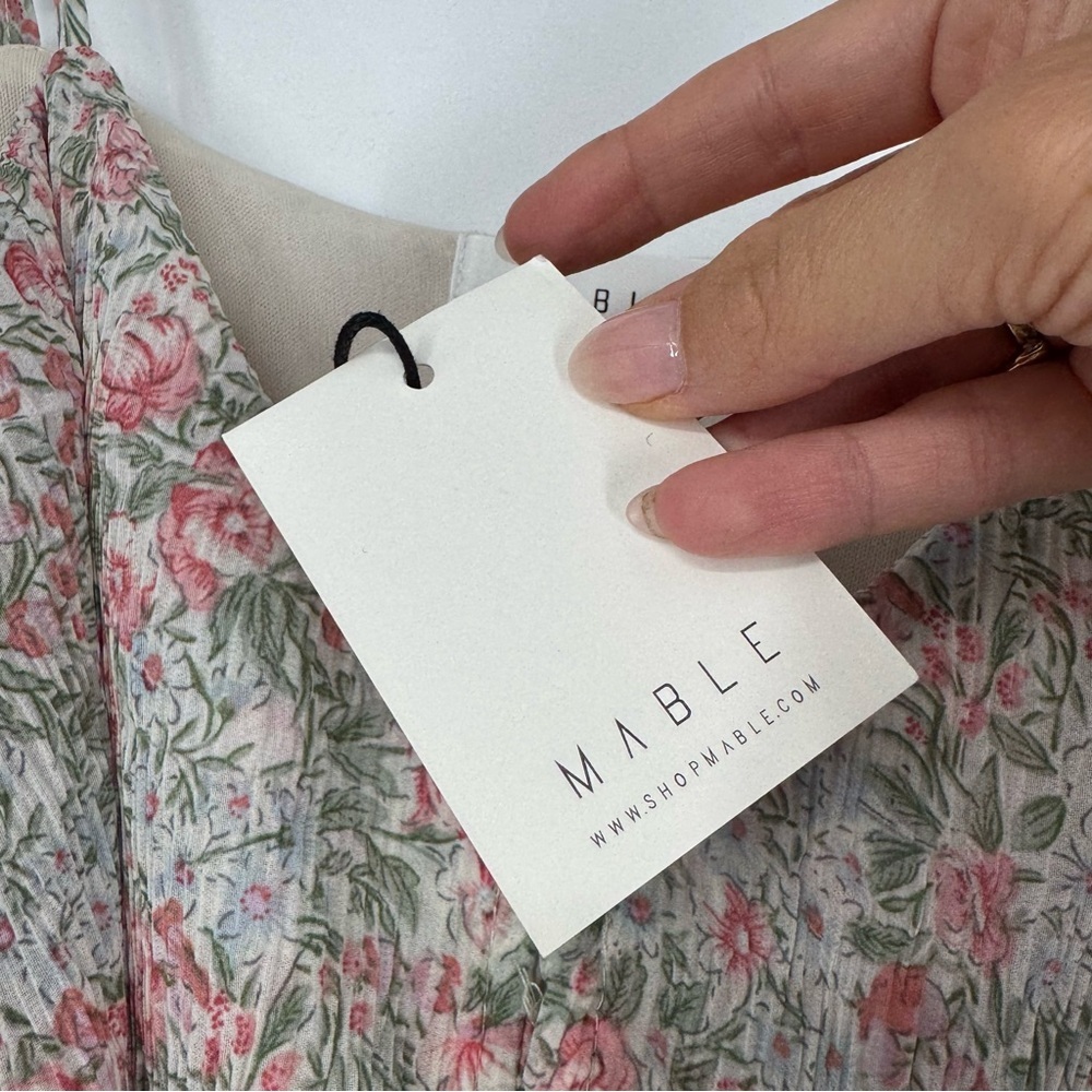 NWT Mable Mini Floral Ruffle Dress - Picture 5 of 11